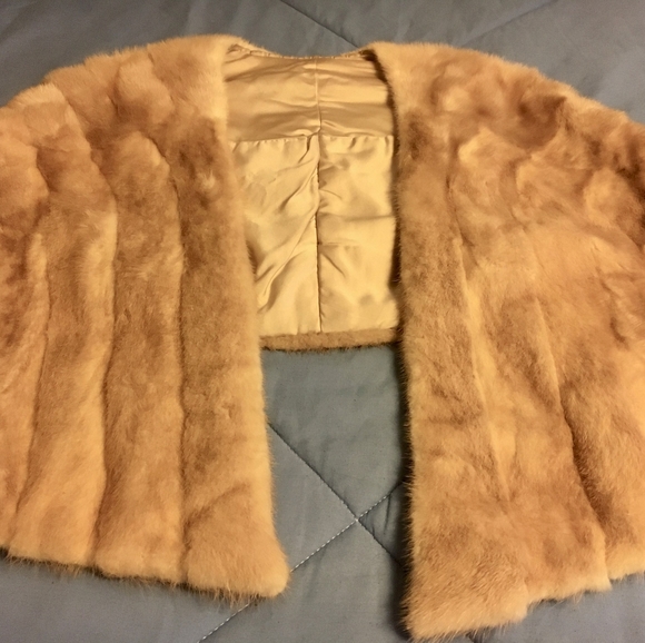 Vintage Golden blond mink stole - Picture 2 of 4